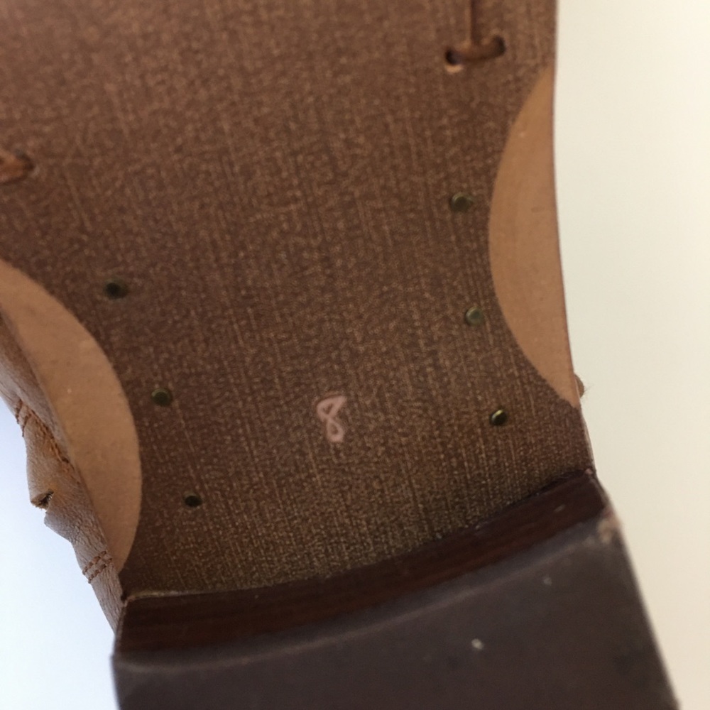 Sam Edelman Brown Leather Ankle Boots Size 8 - Picture 10 of 11